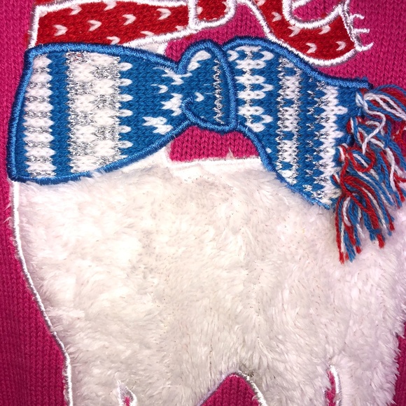 Maggie & Zoe Pink Llama Sweater ~Large US 14 - Picture 6 of 16